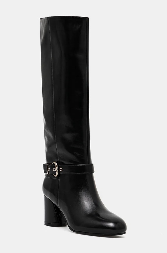 Кожени ботуши Pinko Cindy гладка кожа черен SD0129.P043.Z99