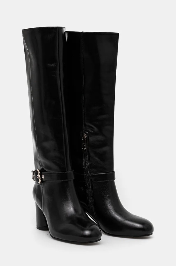 Обувки Кожени ботуши Pinko Cindy SD0129.P043.Z99 черен