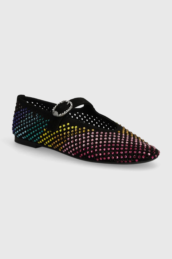 Balerinke od brušene kože Kurt Geiger London Mayfair Ballet Flat crna 2656305209.BLACKCOMB
