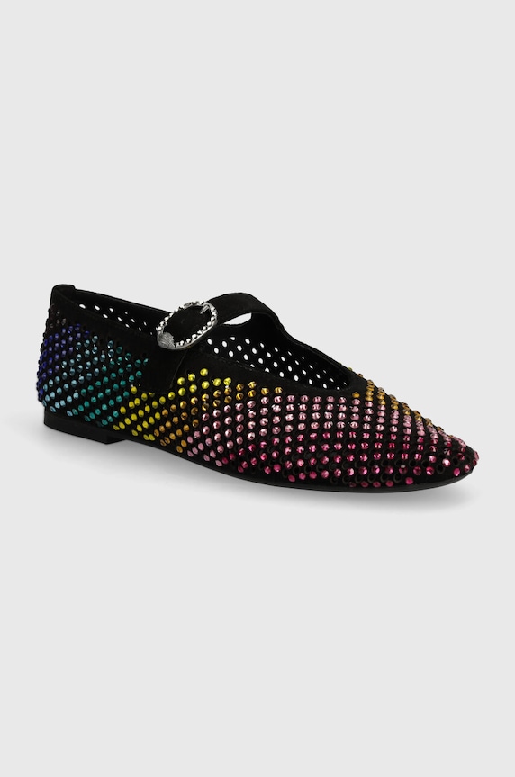 Balerinke od brušene kože Kurt Geiger London Mayfair Ballet Flat crna 2656305209.BLACKCOMB