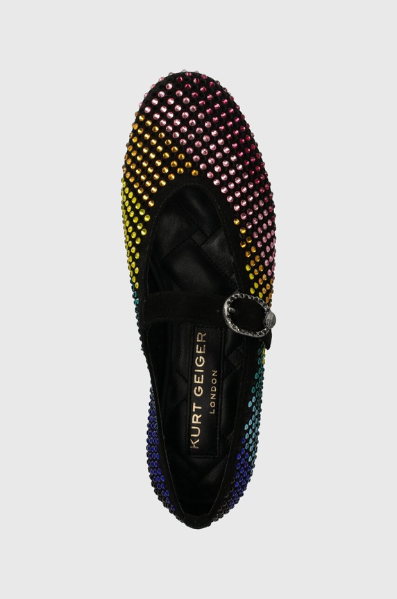 Balerinke od brušene kože Kurt Geiger London Mayfair Ballet Flat crna 2656305209.BLACKCOMB