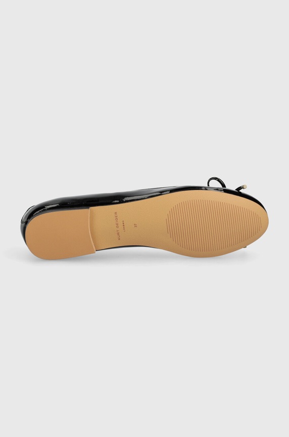 Kurt Geiger London baleriny skórzane Eagle Ballerina 9790600319.BLACK czarny