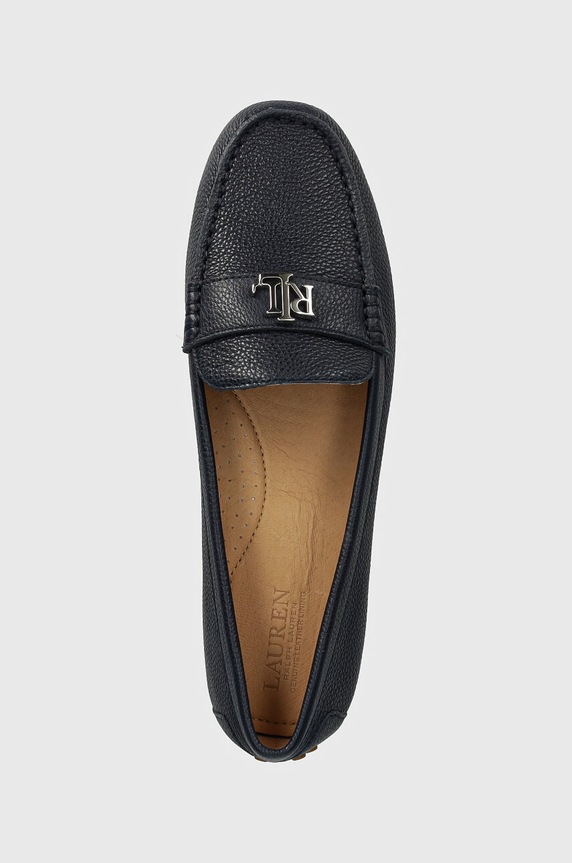 Kožené mokasíny Lauren Ralph Lauren Barnsbury tmavomodrá 802942768007.410