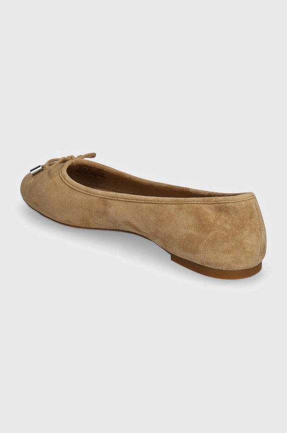 Scarpe Lauren Ralph Lauren ballerine in pelle scamosciata Jayna 802943066001.260 beige
