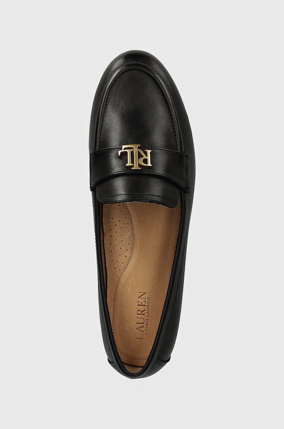 Δερμάτινα μοκασίνια Lauren Ralph Lauren Averi III μαύρο 802946808001.001
