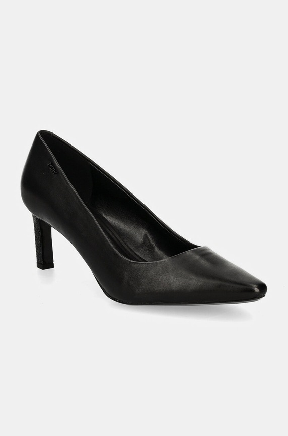 Kožené lodičky Dkny Charlie přírodní kůže černá K3496787.BLK