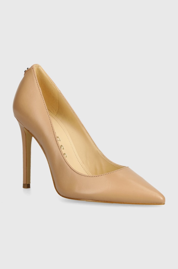 Kožené lodičky Guess GABBEN přírodní kůže béžová FLTGAB.LEA08.BEIGE