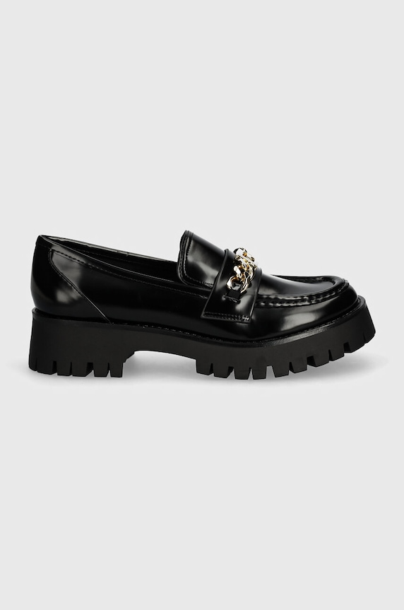 Guess mocasini ALMOSTY FLTALM.ELE14.BLACK negru AW24