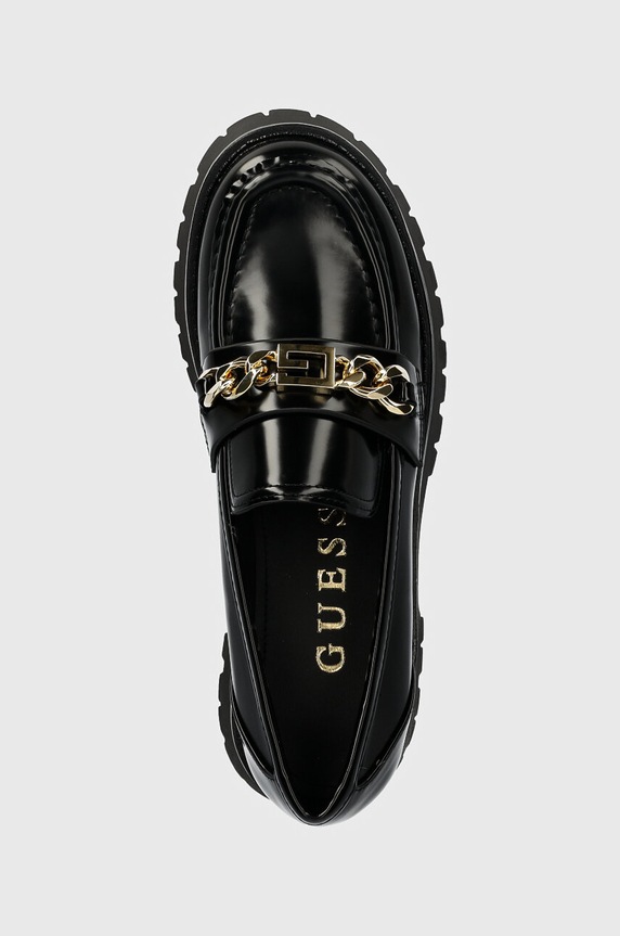 Guess mocasini ALMOSTY negru FLTALM.ELE14.BLACK