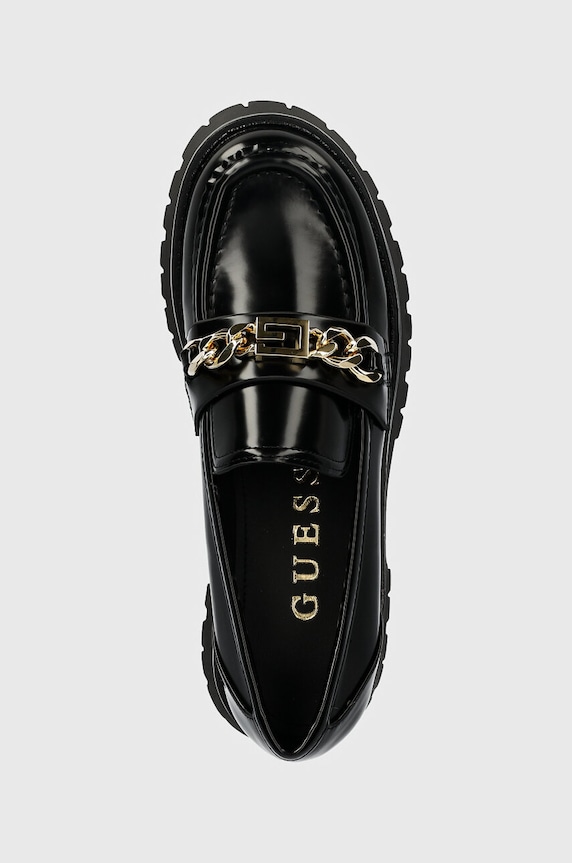 Guess mocasini ALMOSTY negru FLTALM.ELE14.BLACK