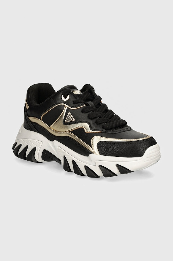 Guess sneakers NOWAH plată negru FLTNOW.ELE12.BLKPL