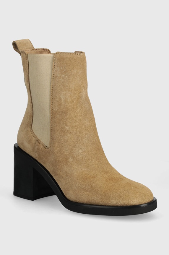 BOSS cizme din piele intoarsa Camy 5-8 cm bej 50523448.271