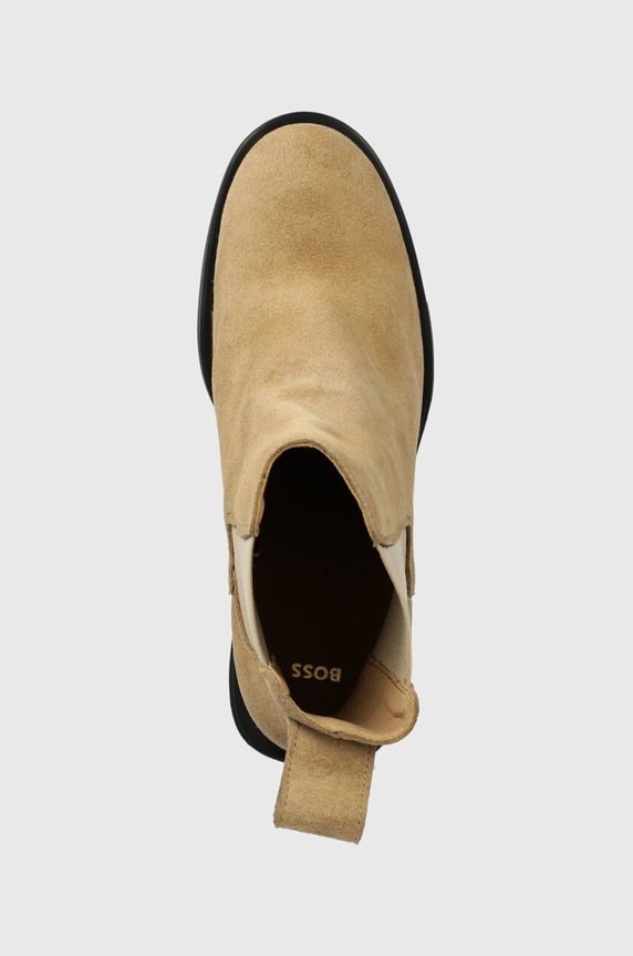 BOSS cizme din piele intoarsa Camy bej 50523448.271