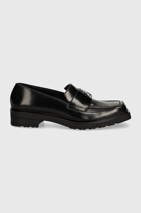 Patrizia Pepe mocasini de piele 8Z0019.L052.K103 negru AW24