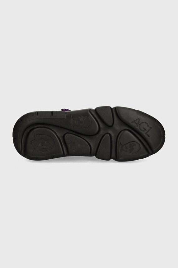 AGL sneakersy skórzane Rope Bubble D938050PGSOFTY0000 czarny