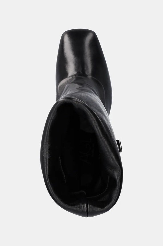 Кожаные полусапожки AGL Dorica Q Soft чёрный D273506PCKB0741013