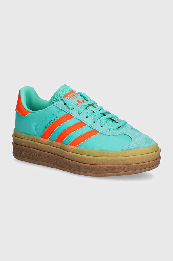 adidas Originals sneakers Gazelle Bold pelle scamosciata turchese IG4386