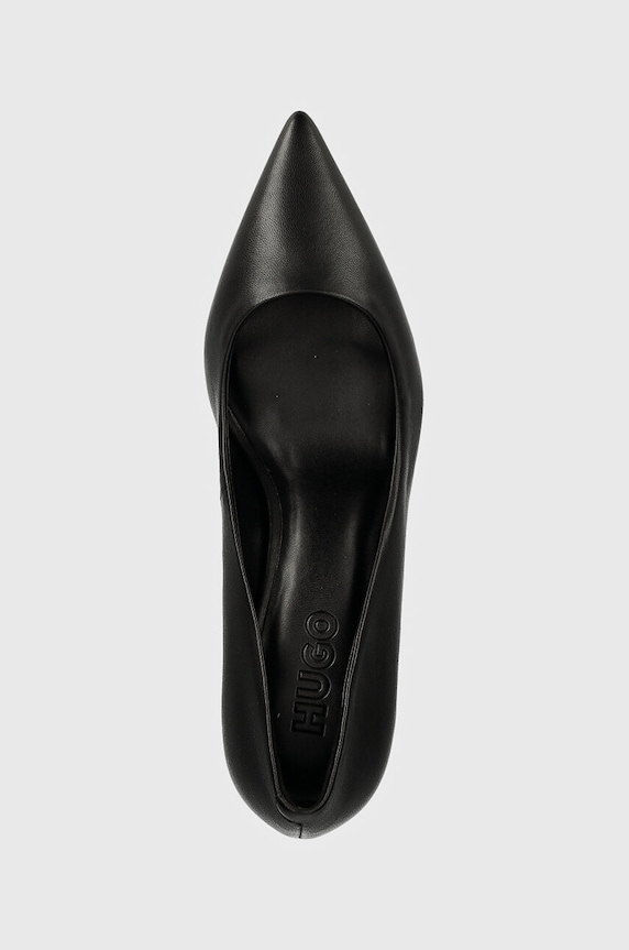 HUGO czółenka skórzane Devany czarny 50524828.001