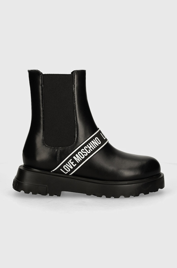 Kožne gležnjače Love Moschino JA24104G1LIA0000 crna AW24