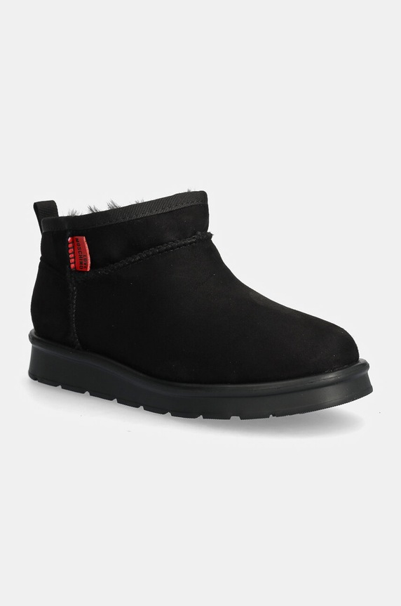 Love Moschino śniegowce imitacja zamszu czarny JA24043H1LJAW000
