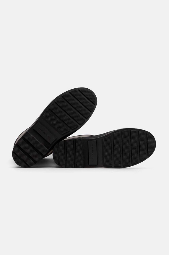 Gumene čizme Tommy Hilfiger RUBBER LONG BOOT MONOGRAM FW0FW08161 crna
