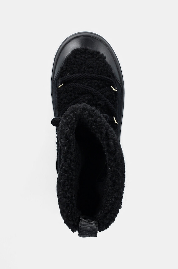 Tommy Hilfiger cizme de iarna LACE-UP FAUX SHEARLING SNOWBOOT negru FW0FW08252