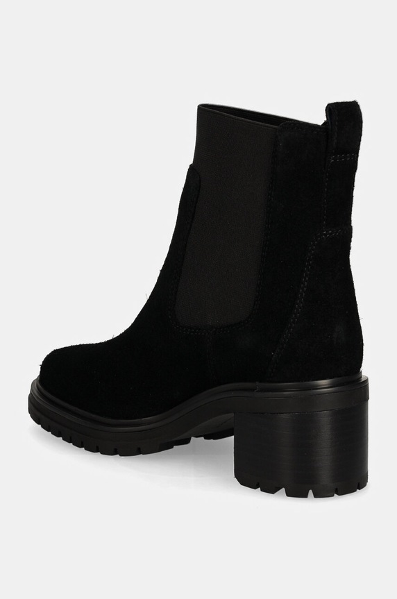 Obuv Semišové topánky chelsea Tommy Hilfiger FLAG MID HEEL SUEDE CHELSEA FW0FW08429 čierna