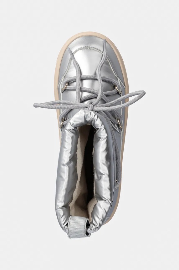 Μπότες χιονιού Tommy Hilfiger LACE-UP METALLIC SNOWBOOT ασημί FW0FW08442