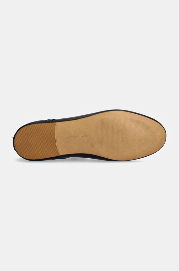 Kožené baleríny Tommy Hilfiger MARYJANE BALLERINA LEATHER FW0FW08294 černá