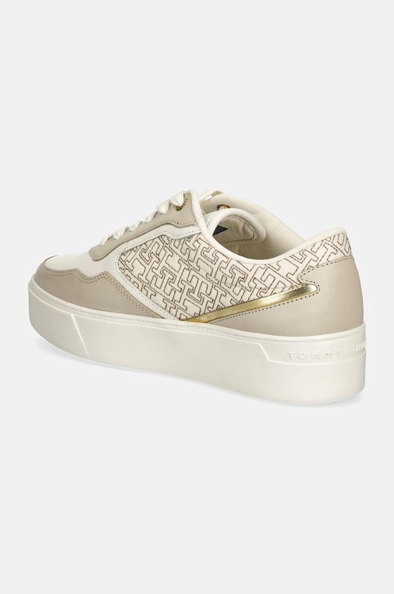 Παπούτσια Sneakers Tommy Hilfiger PLATFORM MONOGRAM SNEAKER FW0FW08121 μπεζ