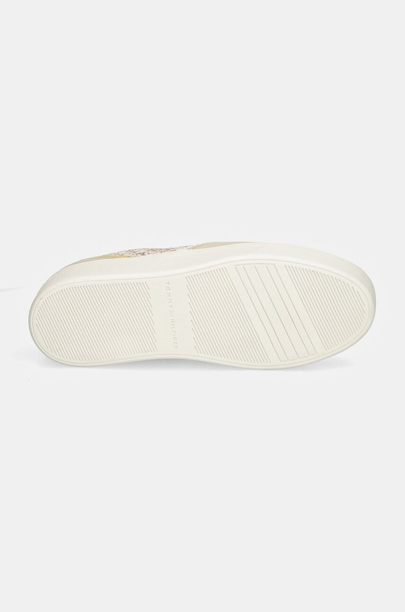 Sneakers Tommy Hilfiger PLATFORM MONOGRAM SNEAKER FW0FW08121 μπεζ
