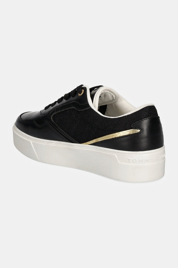 Boty Sneakers boty Tommy Hilfiger PLATFORM MONOGRAM SNEAKER FW0FW08121 černá