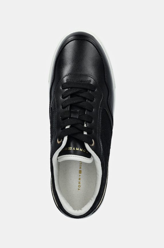 Sneakers boty Tommy Hilfiger PLATFORM MONOGRAM SNEAKER černá FW0FW08121