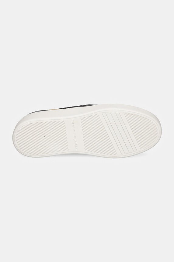 Sneakers boty Tommy Hilfiger PLATFORM MONOGRAM SNEAKER FW0FW08121 černá