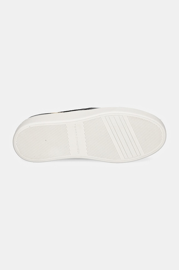 Sneakers boty Tommy Hilfiger PLATFORM MONOGRAM SNEAKER FW0FW08121 černá