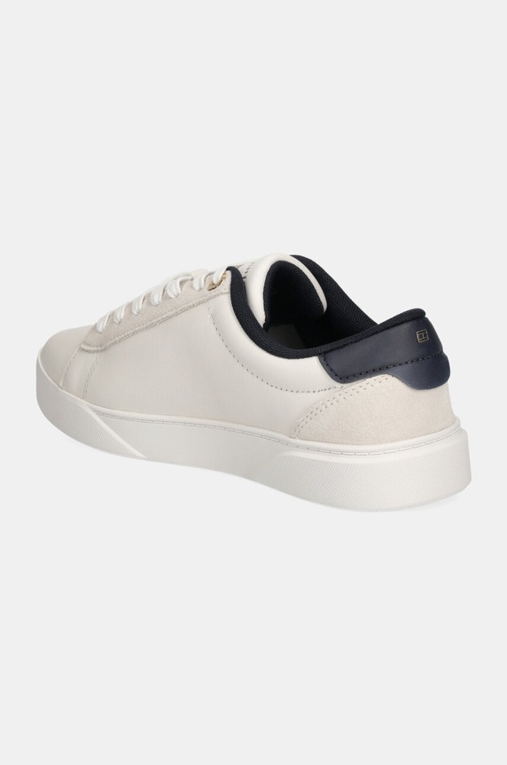 Obuwie Tommy Hilfiger sneakersy skórzane CHIC COURT SNEAKER FW0FW08123 biały