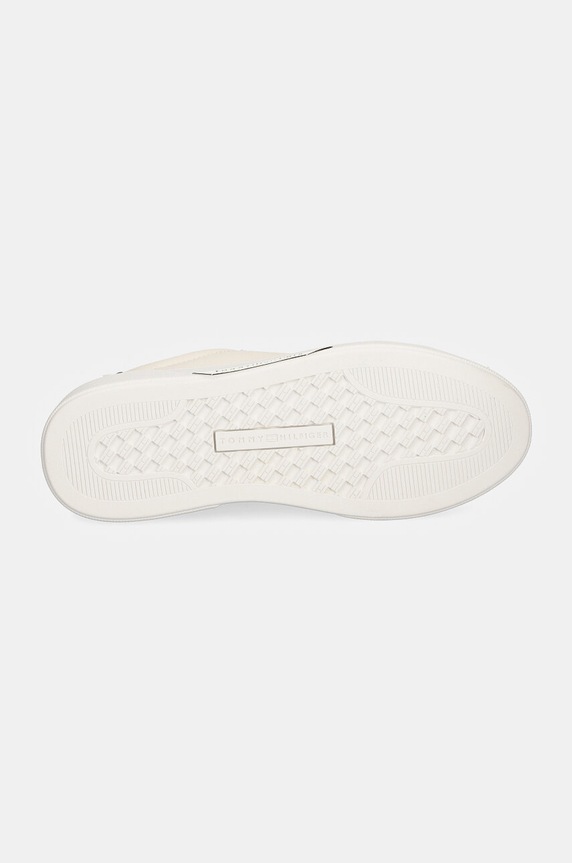 Δερμάτινα sneakers Tommy Hilfiger CHIC COURT SNEAKER FW0FW08123 μπεζ