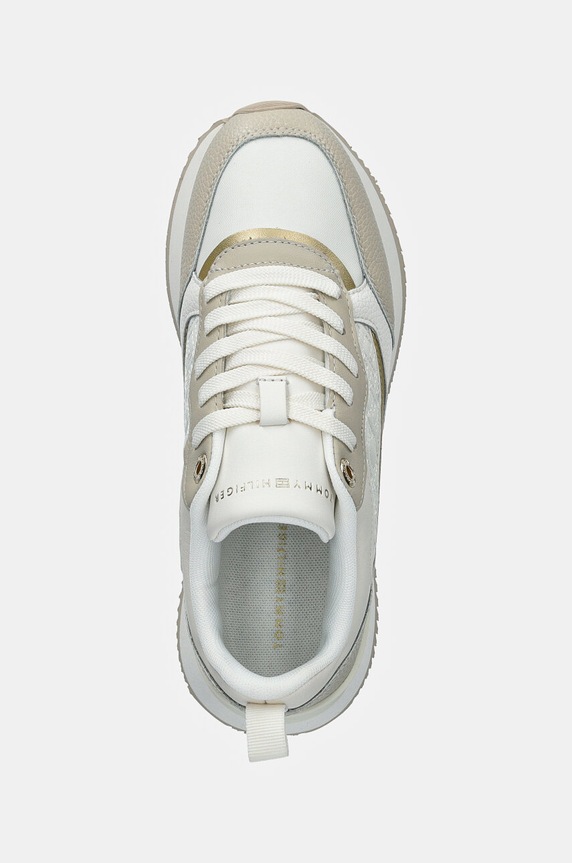 Tommy Hilfiger sneakersy MONOGRAM RUNNER beżowy FW0FW08248