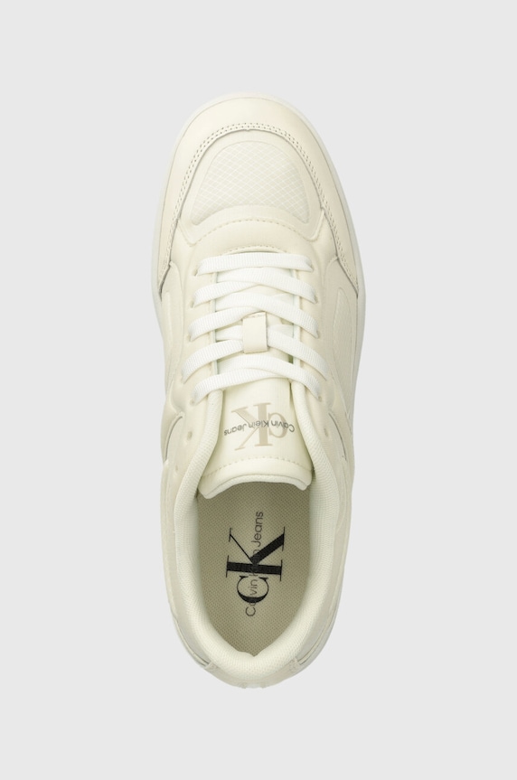 Calvin Klein Jeans sneakersy BASKET CUPSOLE LOW MIX IN MTL beżowy YW0YW01462