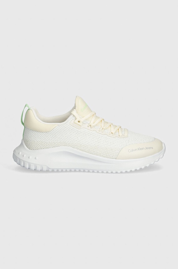 Sneakers boty Calvin Klein Jeans EVA RUNNER LOW SOCK KT IN MTR YW0YW01484 béžová AW24