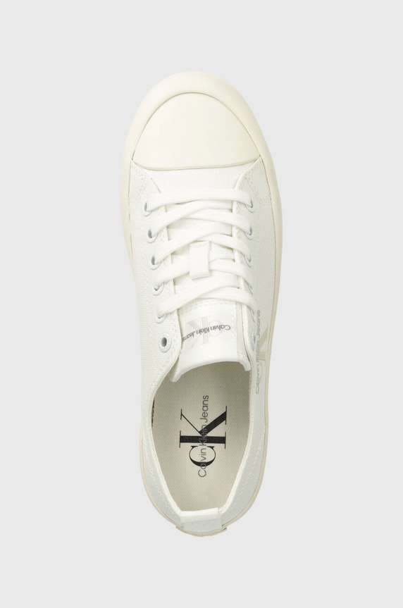 Tenisky Calvin Klein Jeans LUGGED HYBRID LACEUP ML MTR bílá YW0YW01505