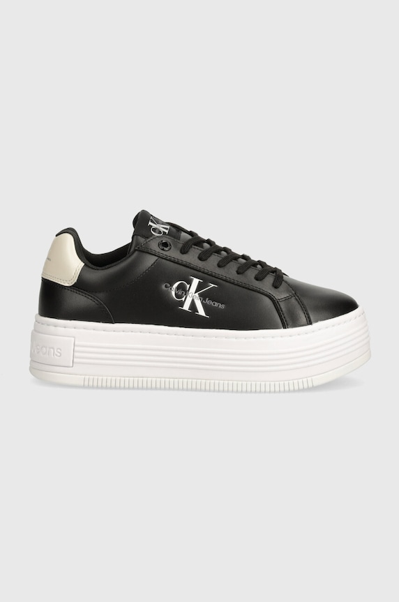 Tenisky Calvin Klein Jeans BOLD PLATF LOW LACE LTH ML MTL YW0YW01516 čierna AW24