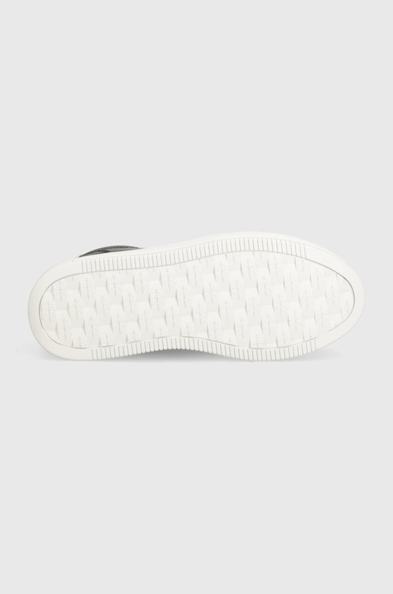 Tenisky Calvin Klein Jeans BOLD PLATF LOW LACE LTH ML MTL YW0YW01516 čierna
