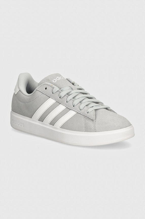 adidas sneakers Grand Court piele întoarsă gri IG8690