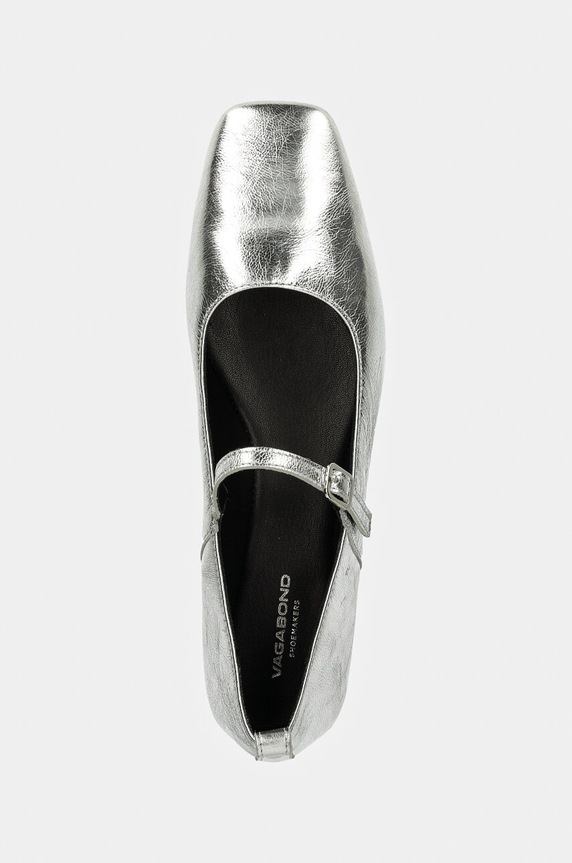 Δερμάτινες μπαλαρίνες Vagabond Shoemakers DELIA ασημί 5307.483.79