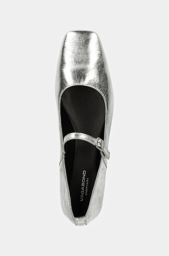Δερμάτινες μπαλαρίνες Vagabond Shoemakers DELIA ασημί 5307.483.79