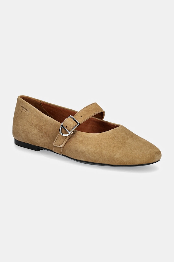 Balerinke od brušene kože Vagabond Shoemakers JOLIN bež 5608.040.28