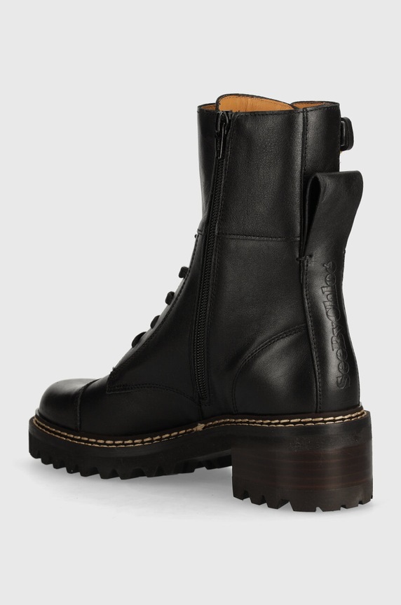 Obuwie See by Chloé workery skórzane Mallory SB33080A.999 czarny
