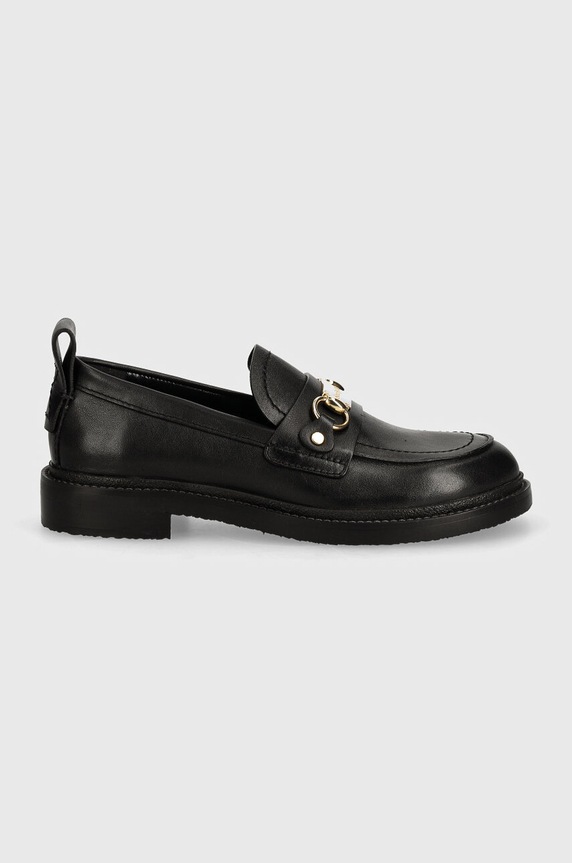 Kožené mokasíny See by Chloé Signature 1 SB43032A.999 čierna AW24