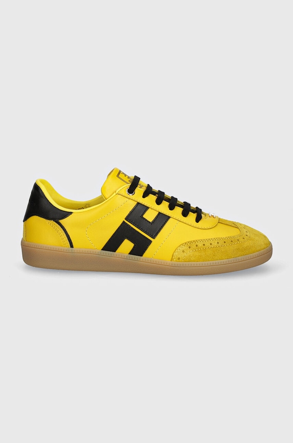 Δερμάτινα sneakers Elisabetta Franchi SA55G46E2.CI9 κίτρινο AW24